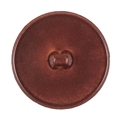 Italian Dark Brown Plastic Shank Back Button - 54L/34mm - Detail