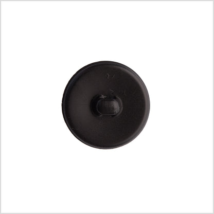 Italian Black Top-Stitched Plastic Button - 36L/23mm - Detail