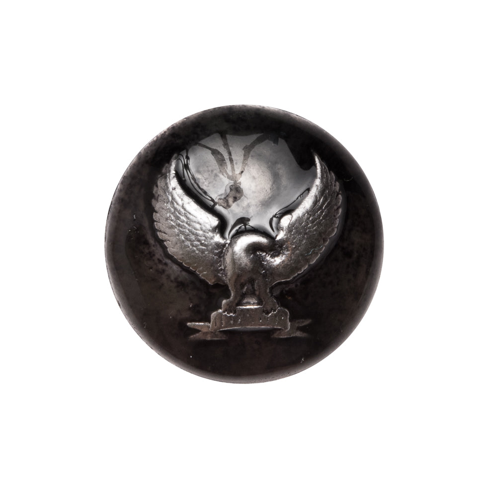 Italian Silver Metal Shank Back Button - 32L/20mm