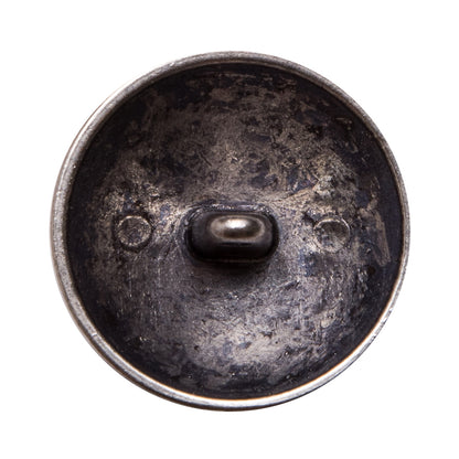 Italian Silver Metal Shank Back Button - 40L/25mm - Detail