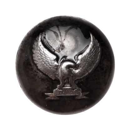 Italian Silver Metal Shank Back Button - 40L/25mm