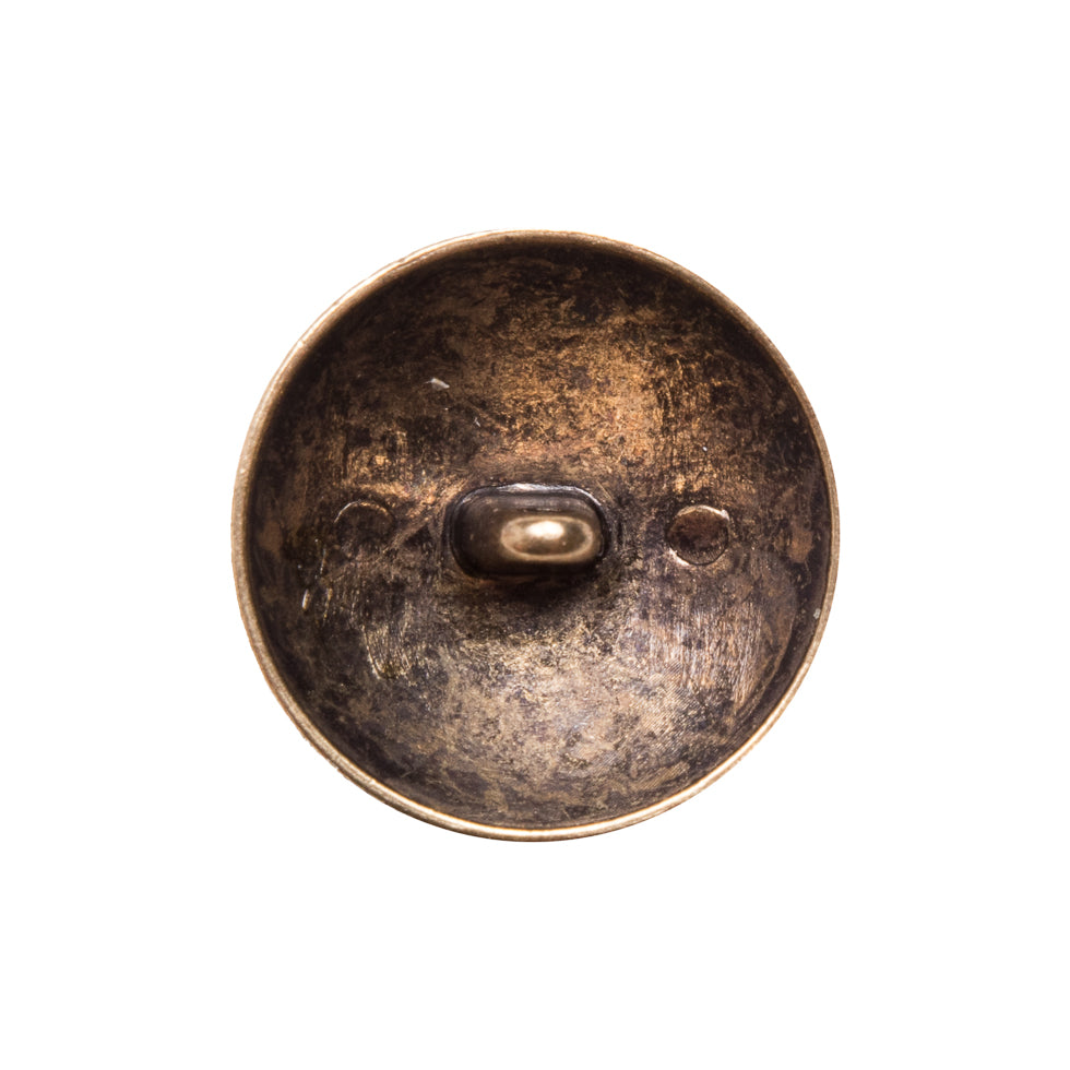 Italian Gold Metal Shank Back Button - 32L/20mm Detail