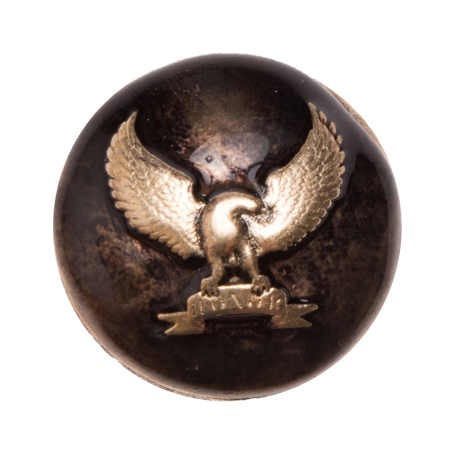 Italian Gold Metal Shank Back Button - 40L/25mm