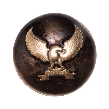 Italian Gold Metal Shank Back Button - 40L/25mm