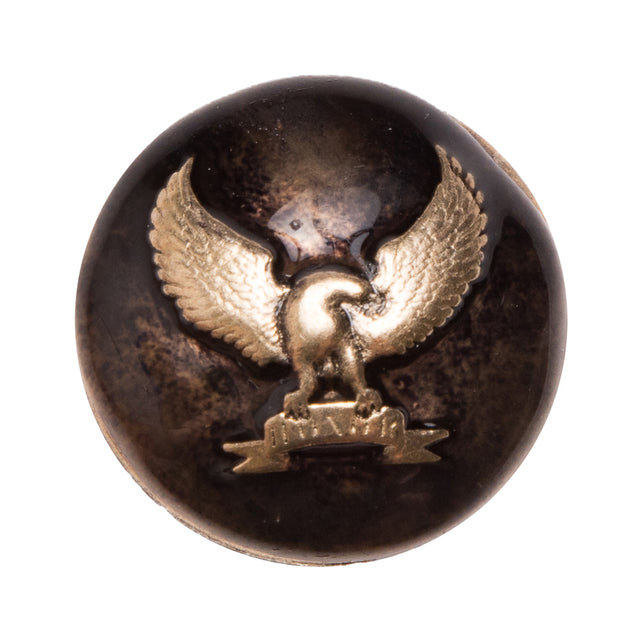 Italian Gold Metal Shank Back Button - 40L/25mm