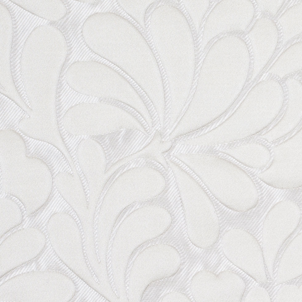 Ivory Floral Home Decor Satin Brocade Detail