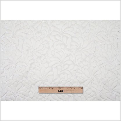 Ivory Floral Home Decor Satin Brocade Full