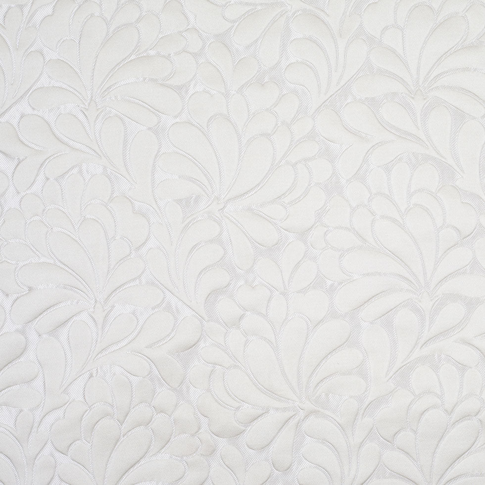 Ivory Floral Home Decor Satin Brocade