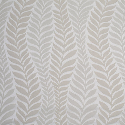 Champagne Tone-on-Tone Leaves Satin Jacquard