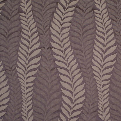 Deep Taupe Tone-on-Tone Leaves Satin Jacquard