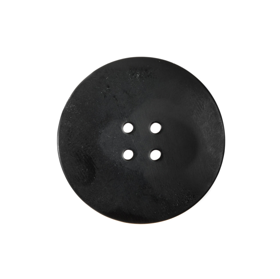 Italian Black/White Plastic Button - 36L/23mm - Detail