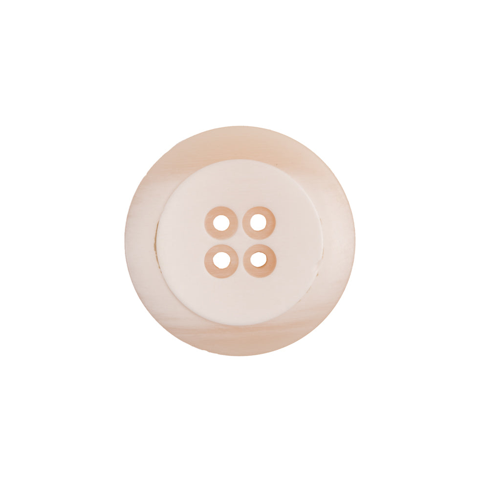 Italian Ivory Plastic Button - 28L/18mm