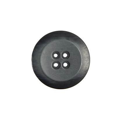 Italian Black Plastic Button - 28L/18mm