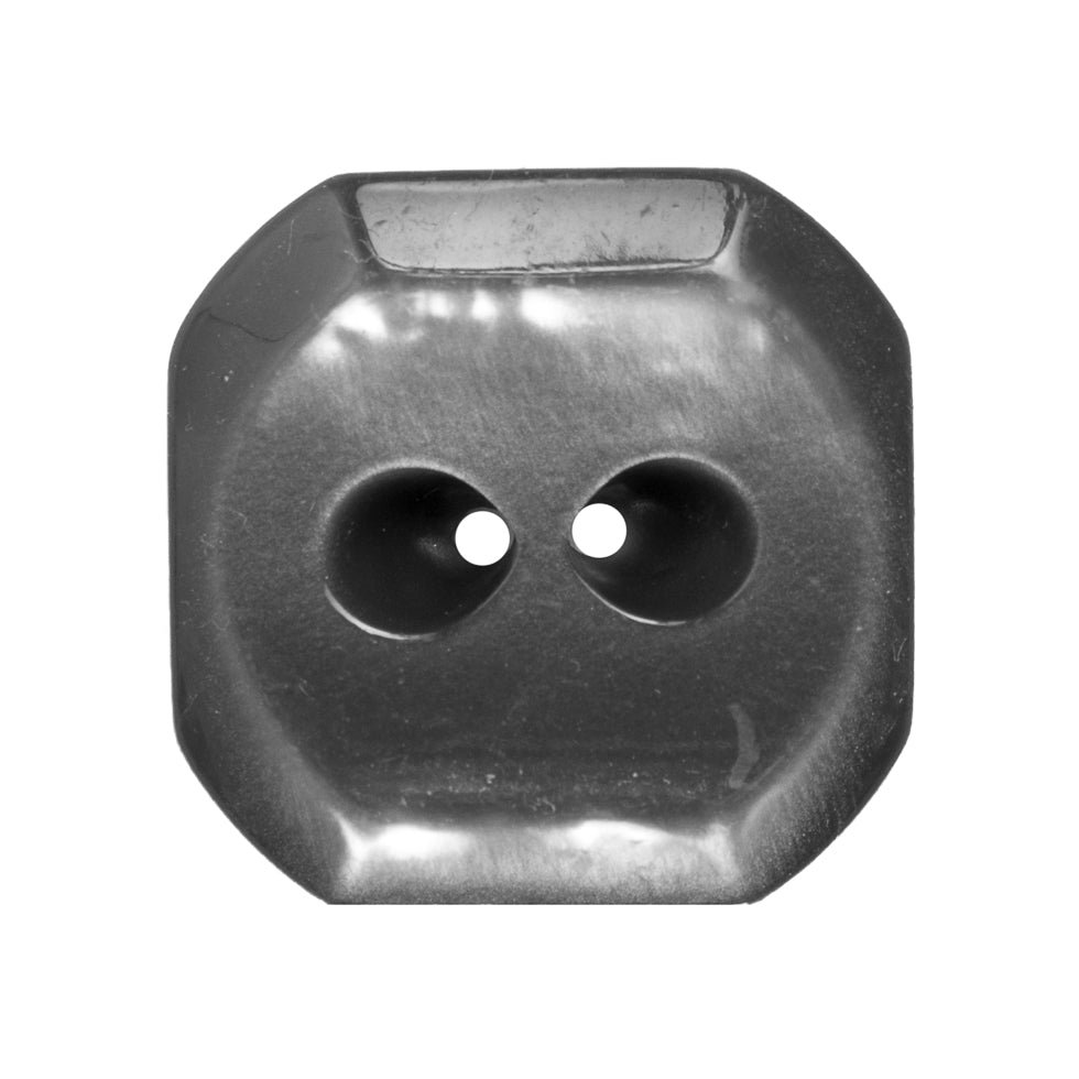 Italian Silver Plastic Button - 44L/28mm