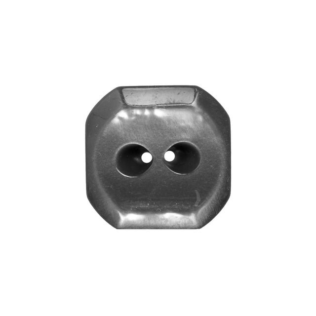 Italian Silver Plastic Button - 28L/18mm