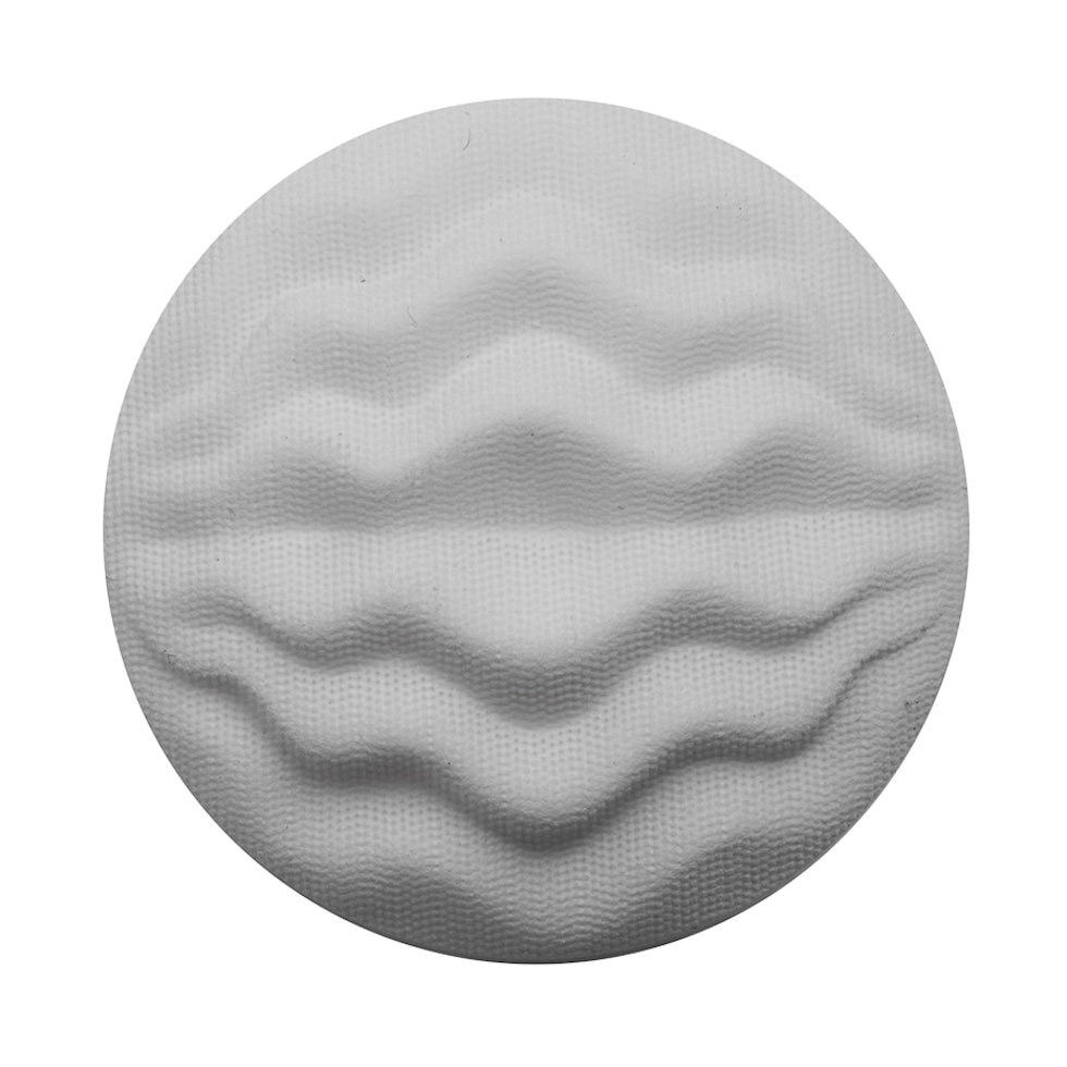 Italian White Plastic Shank Back Button - 54L/34mm