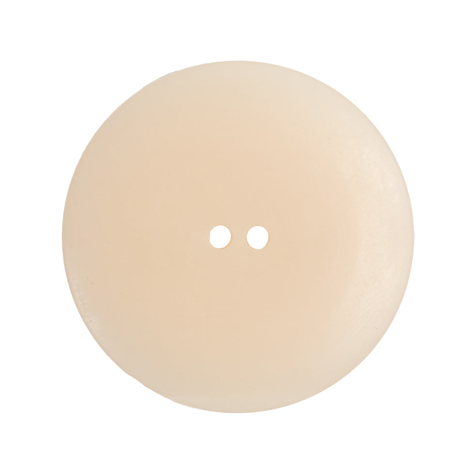 Italian Ivory Plastic Button - 44L/28mm - Detail