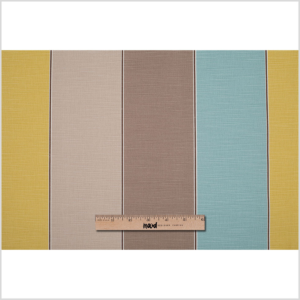 Azure Cotton Woven Wide Stripes Full