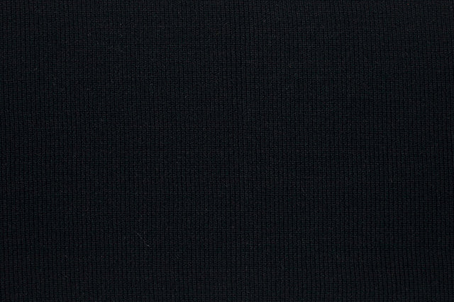 Black Stretch Nylon 6.5 x 42 Rib Knit Trim