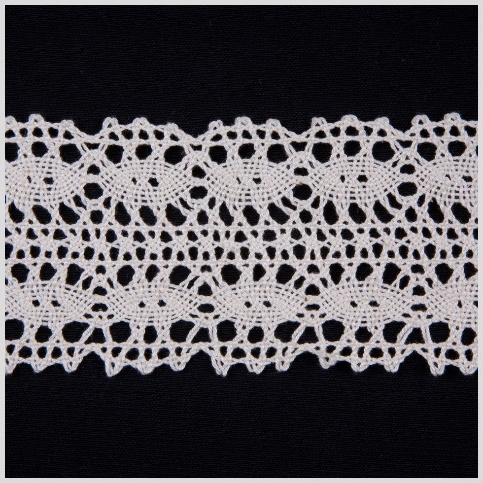 2.5" White Cluny Lace