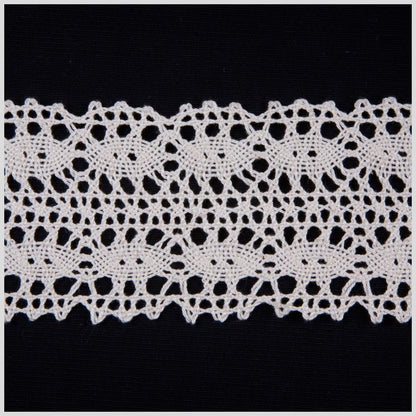 2.5" White Cluny Lace