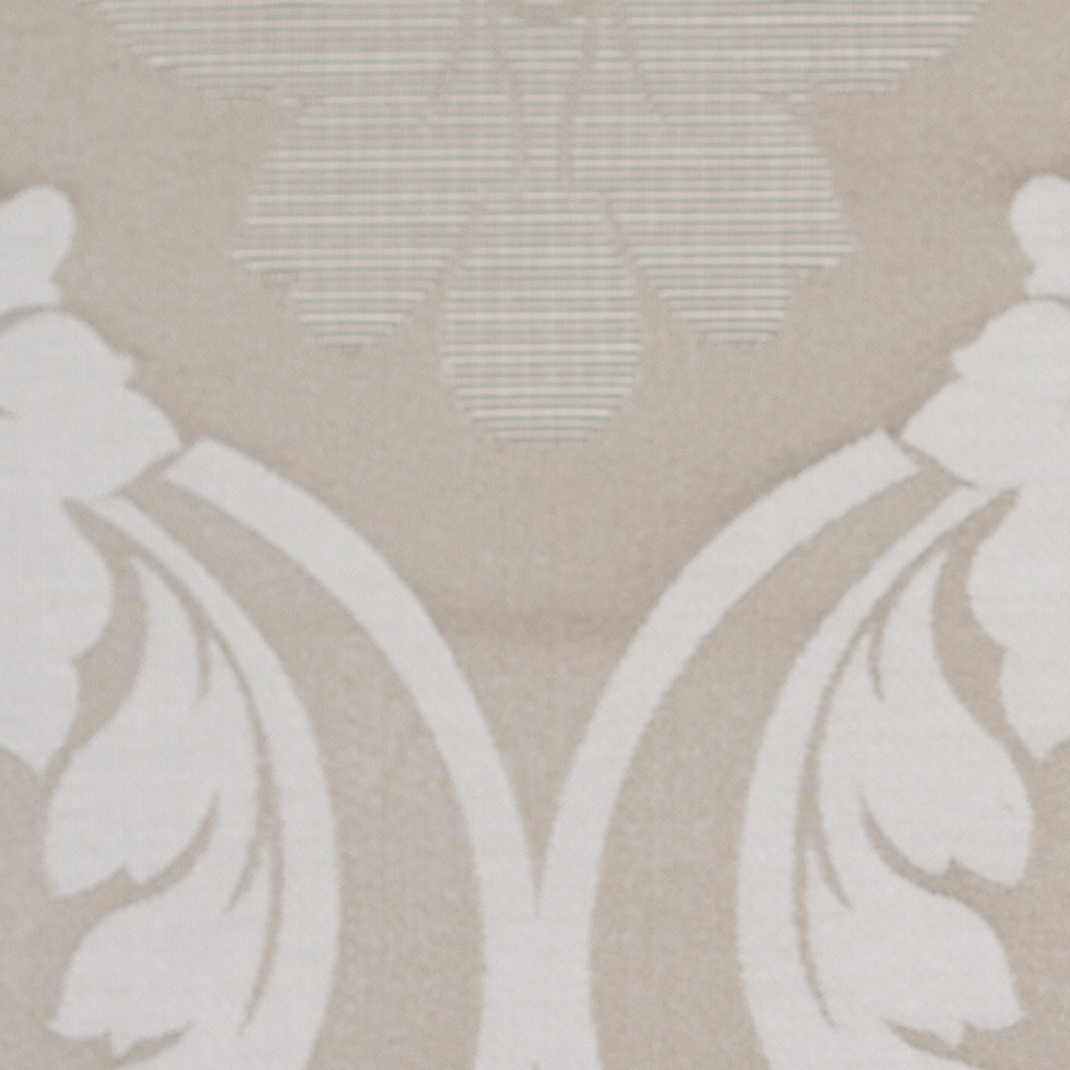 Champagne Floral Damask-Pattern Satin Jacquard - Detail