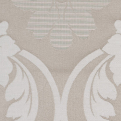 Champagne Floral Damask-Pattern Satin Jacquard - Detail