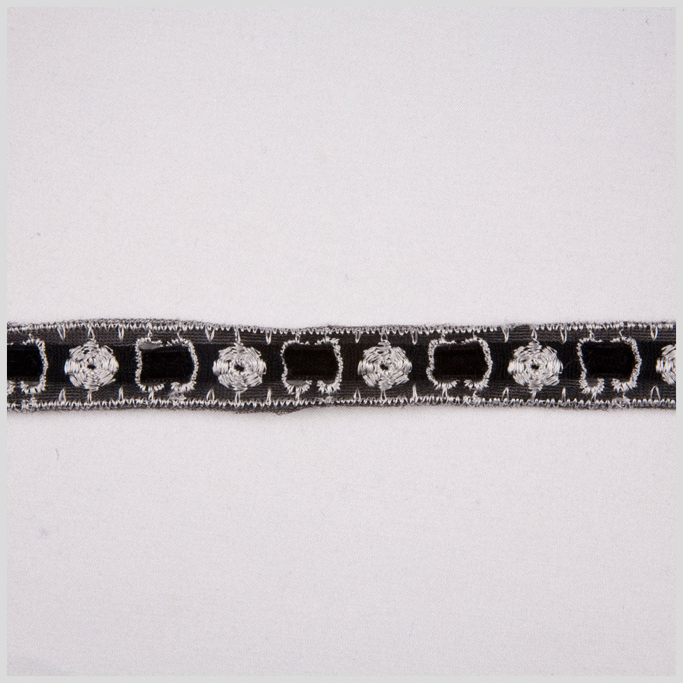 7/8" Black Gimp Braid