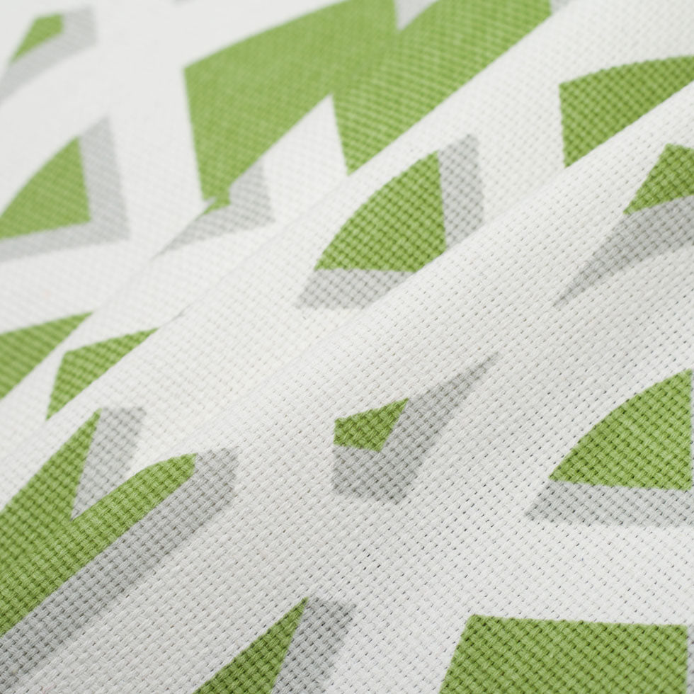 Kelly Green Geometric Heavyweight Cotton Folded