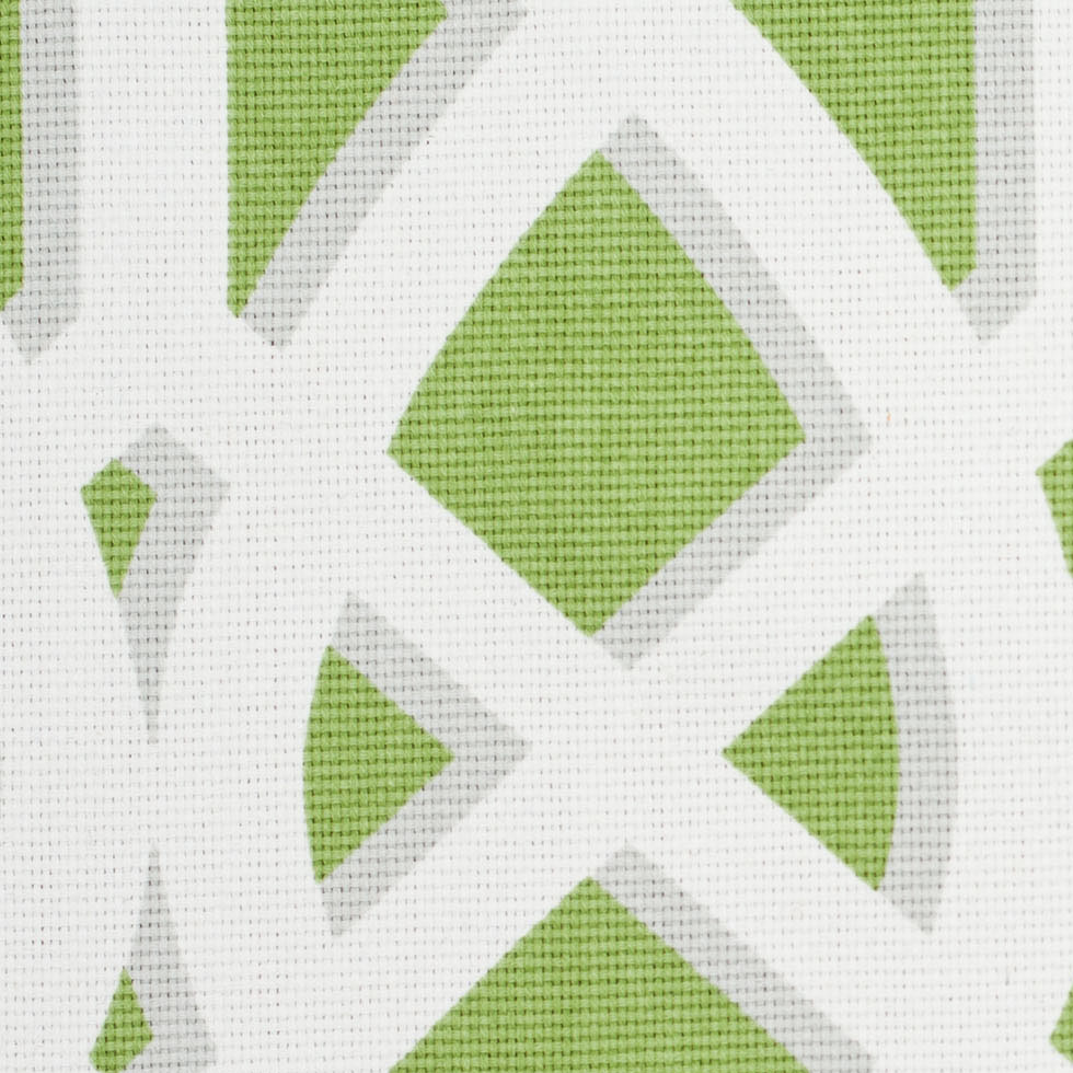 Kelly Green Geometric Heavyweight Cotton Detail