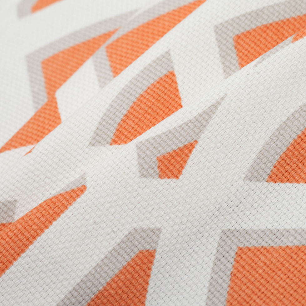 Mandarin Geometric Heavyweight Cotton - Folded