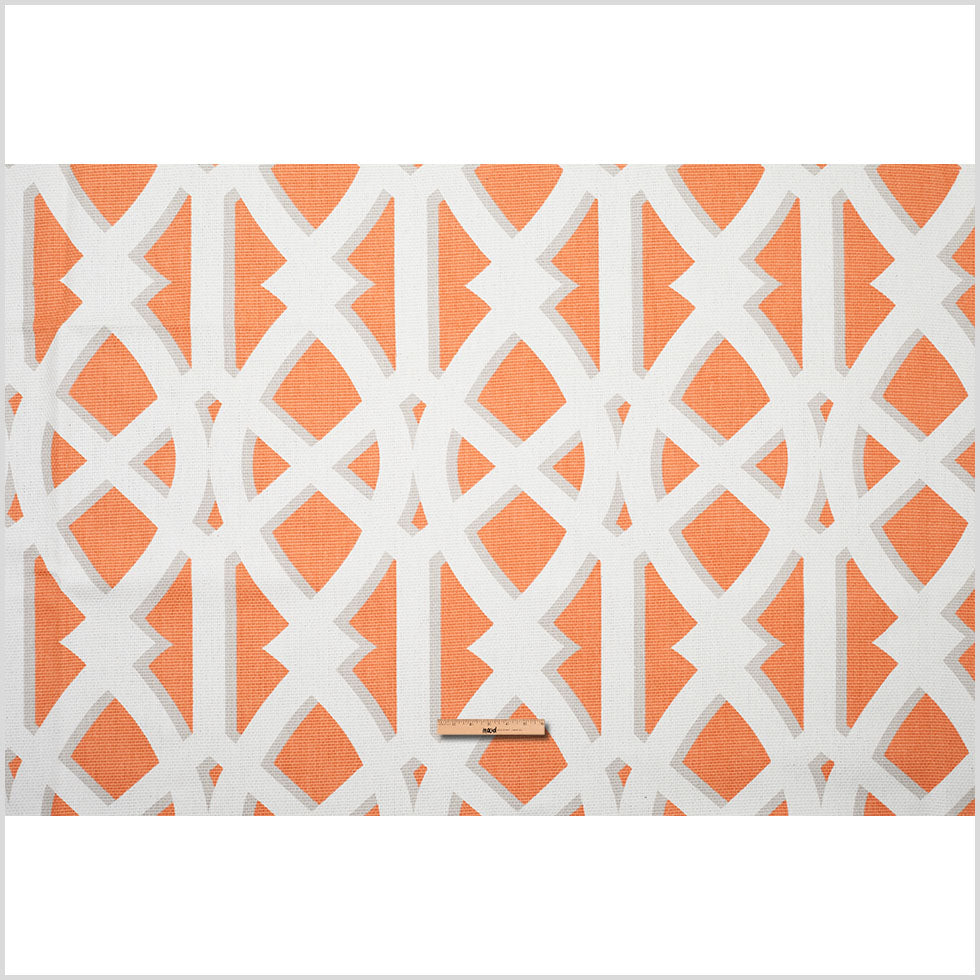 Mandarin Geometric Heavyweight Cotton - Full