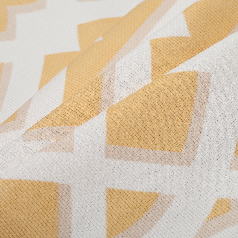 Egg Yolk Geometric Heavyweight Cotton Folded