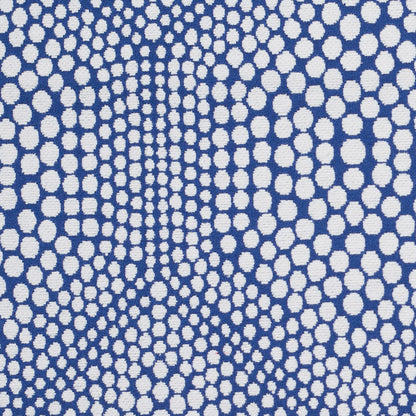 Blue Heavyweight Dotted Cotton Jacquard - Detail