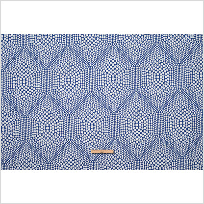 Blue Heavyweight Dotted Cotton Jacquard - Full