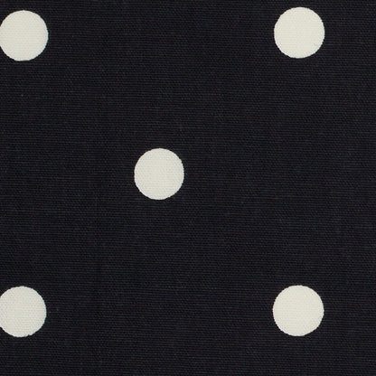 Licorice Cotton Canvas Polka Dots - Detail
