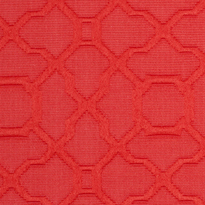 Candy Apple Raised Lattice Pattern Cotton Woven Detail