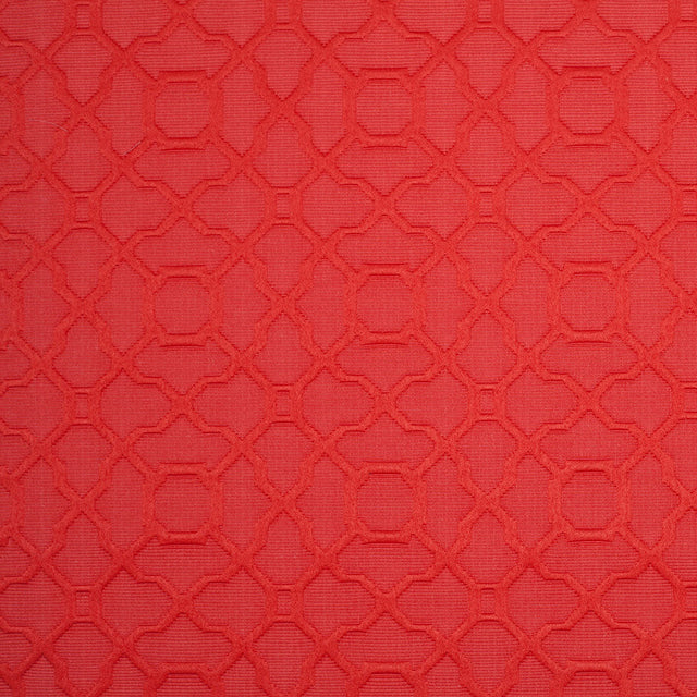 Candy Apple Raised Lattice Pattern Cotton Woven