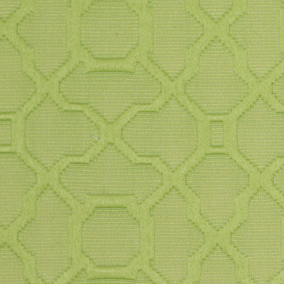 Lime Raised Lattice Pattern Cotton Woven Detail