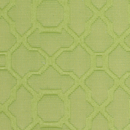 Lime Raised Lattice Pattern Cotton Woven Detail