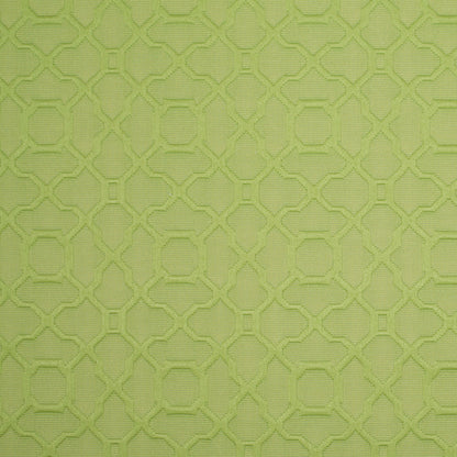 Lime Raised Lattice Pattern Cotton Woven