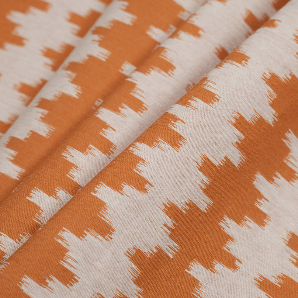 Ikat-Like Stripes Lightweight Cotton Woven - Folded