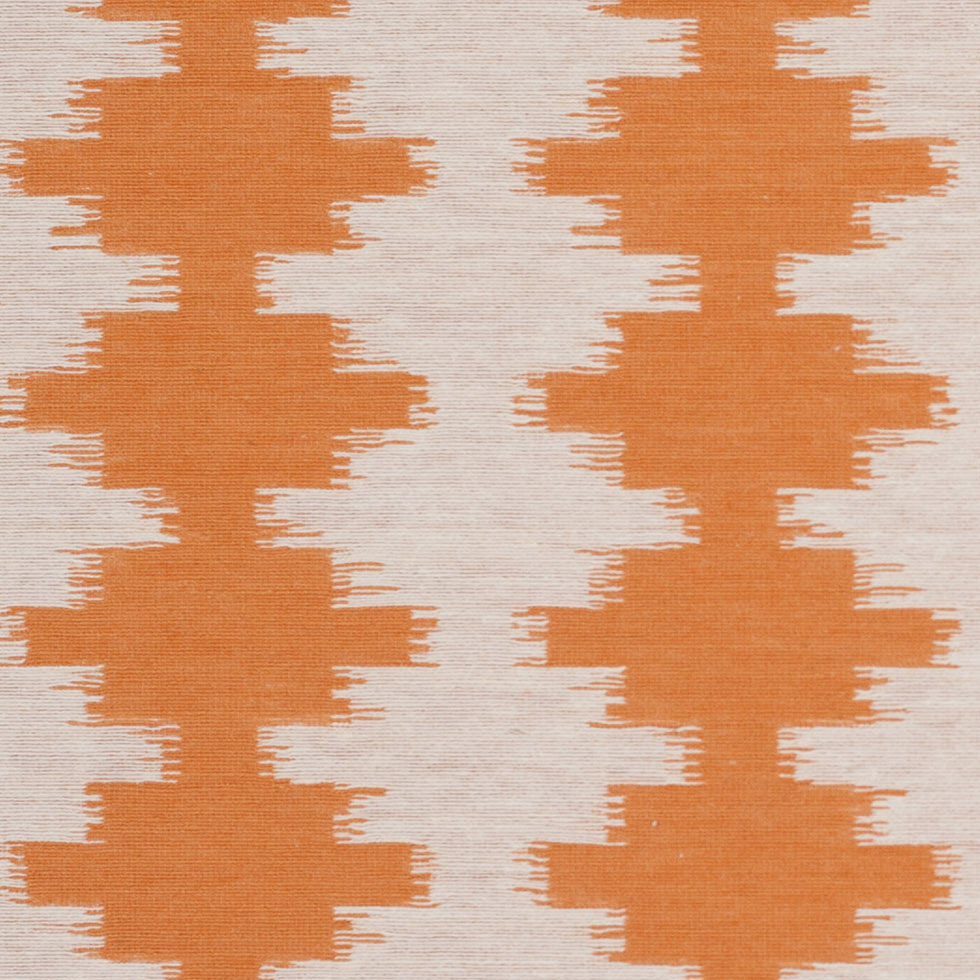 Ikat-Like Stripes Lightweight Cotton Woven - Detail
