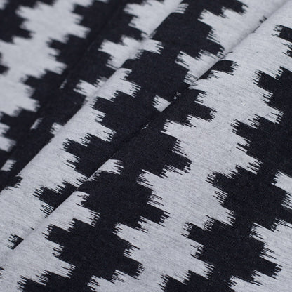 Ikat-Like Stripes Lightweight Cotton Woven Folded