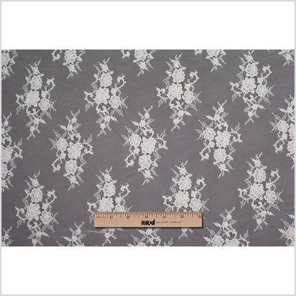 Beaded Lace - Off-White Floral Full