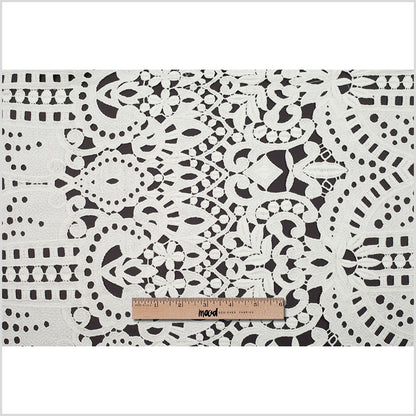 Beige Novelty Cotton Guipure Lace - Full
