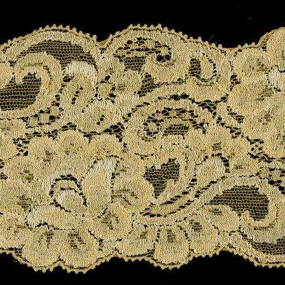 3 Yellow Stetch Lace Trim - Detail