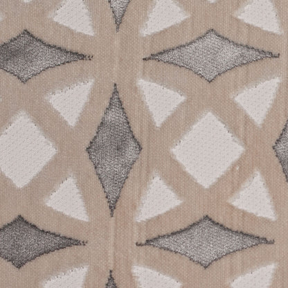 Platinum Black Geometric Laser Cut Velvet Detail