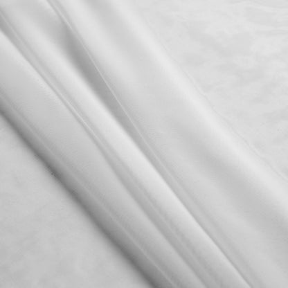 White Stretch Nylon Mesh Detail