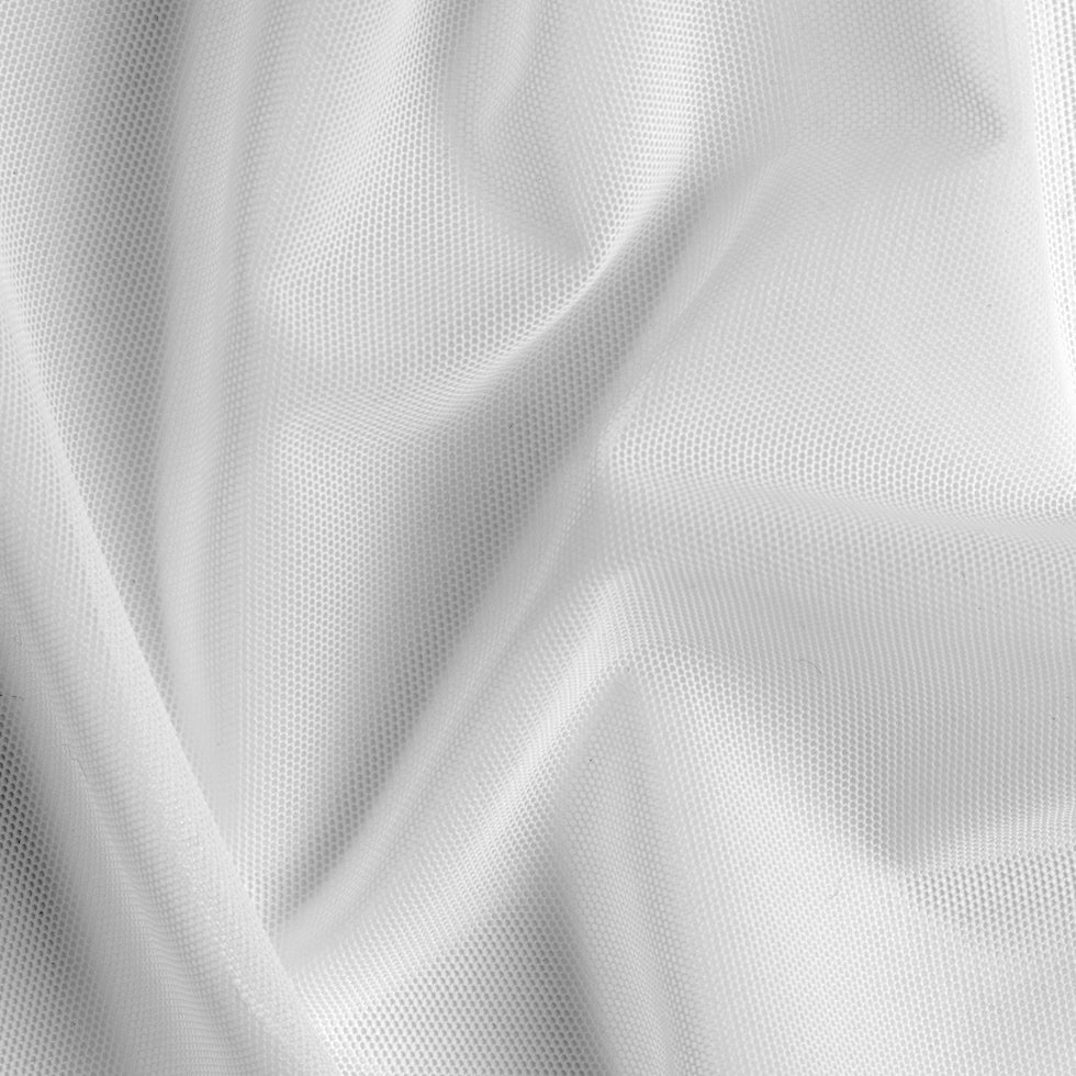 White Stretch Nylon Mesh